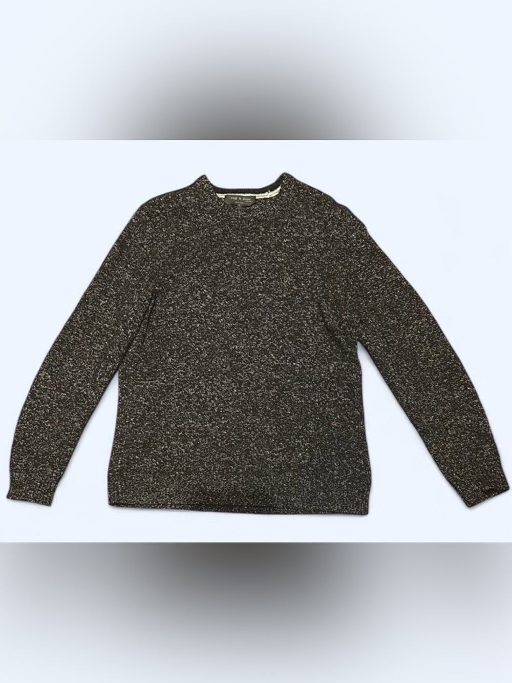 Rag & Bone Black Speckled Wool Sweater